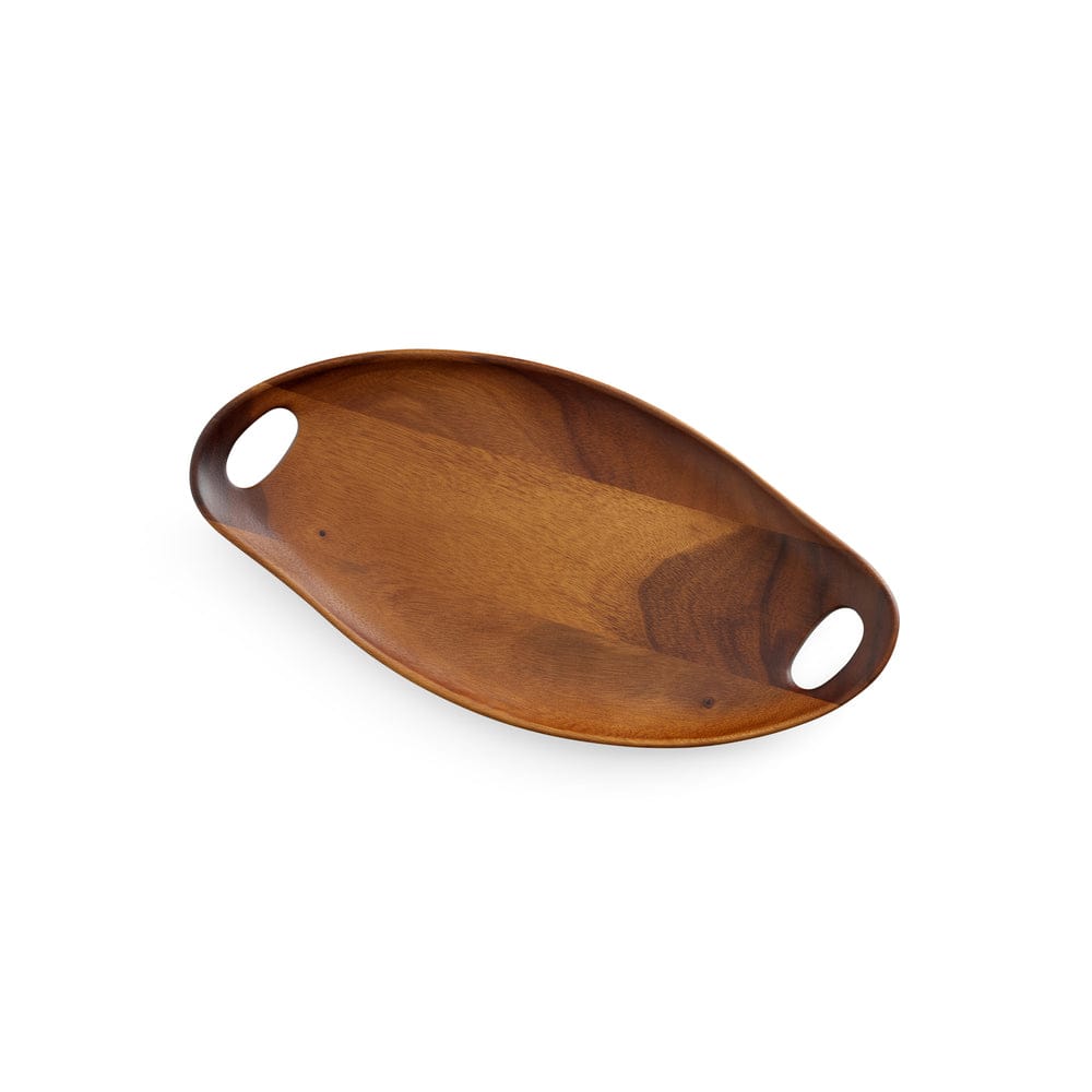 Serving Platter Tray with Handles 18" inch | Walnut Wood